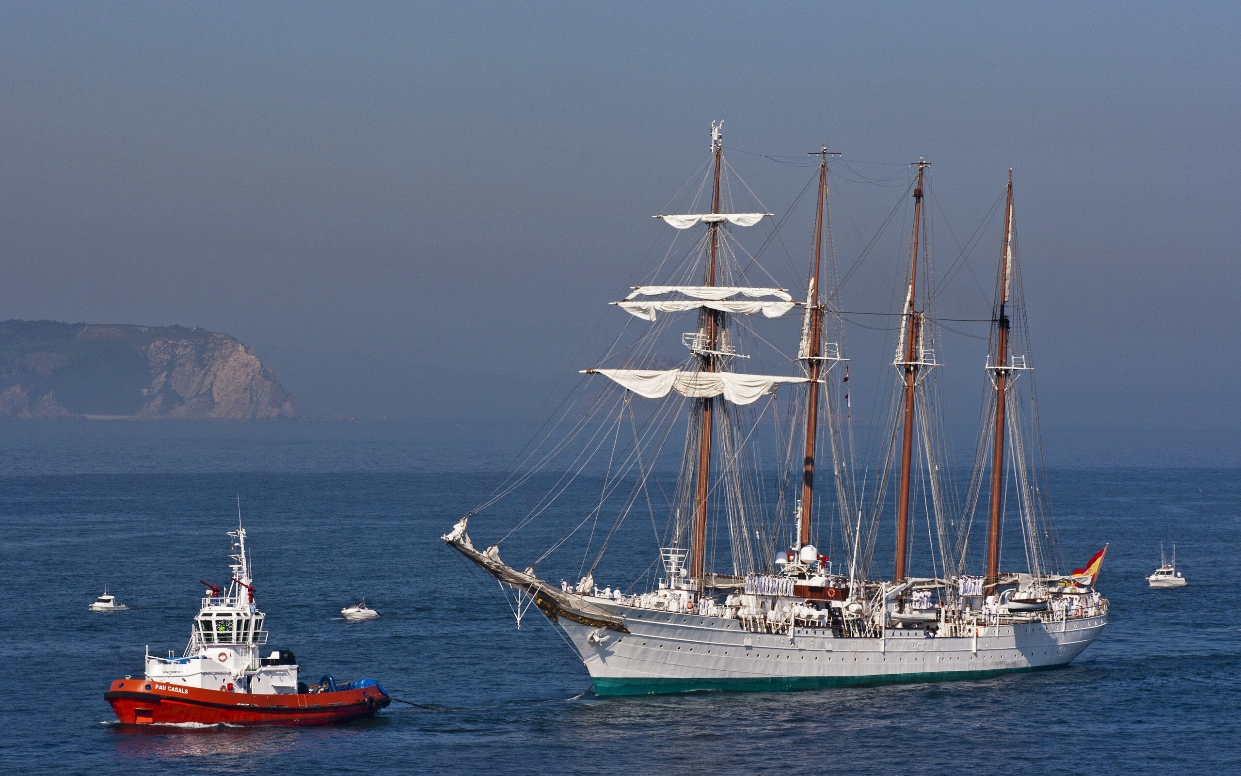 schooner, Sailboat, Tugboat, Boat, Sea, Ocean, Ship, Boat Wallpaper