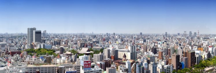 tokyo, Japan, Panorama, Buildings, Multi, Dual HD Wallpaper Desktop Background