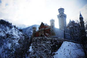 alps, Germany, Neuschwanstein, Castle, Bovary, Winter