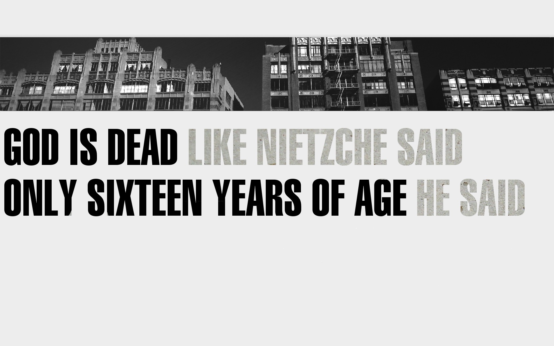 quotes, God, Monochrome, Manic, Street, Preachers, Friedrich, Nietzsche Wallpaper