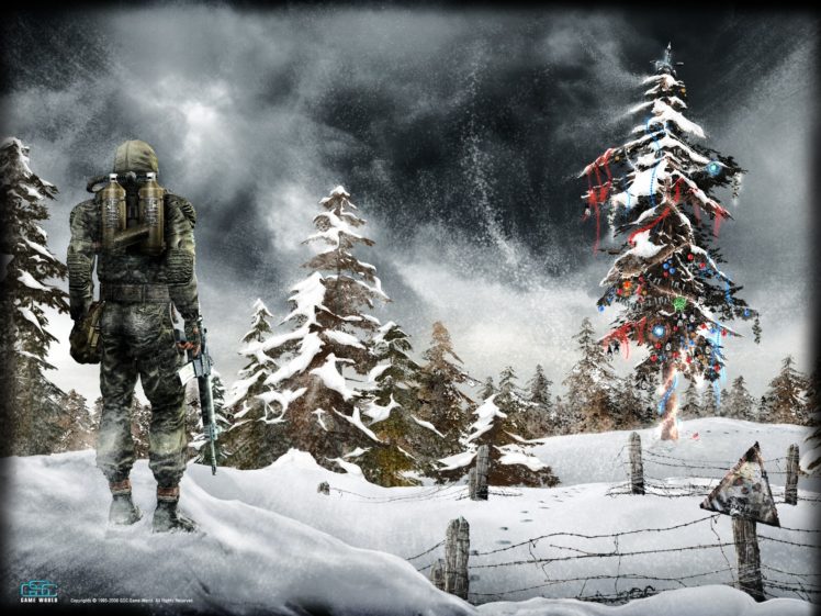 stalker, Call, Of, Pripyat, Christmas HD Wallpaper Desktop Background