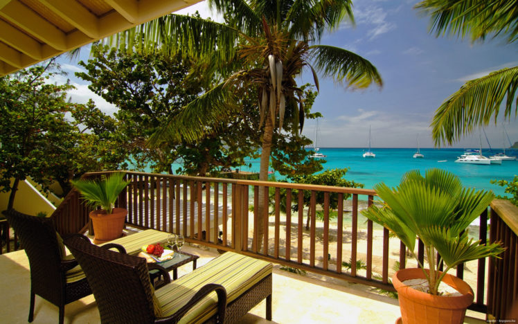 summer, Palm, Beach, Tropical, Island HD Wallpaper Desktop Background