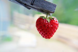 strawberry, Heart shaped