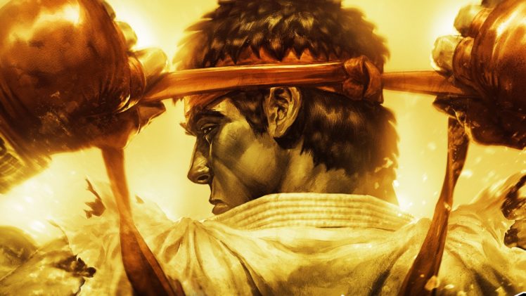 street, Fighter, Ryu, Drawing, Capcom, Warrior HD Wallpaper Desktop Background