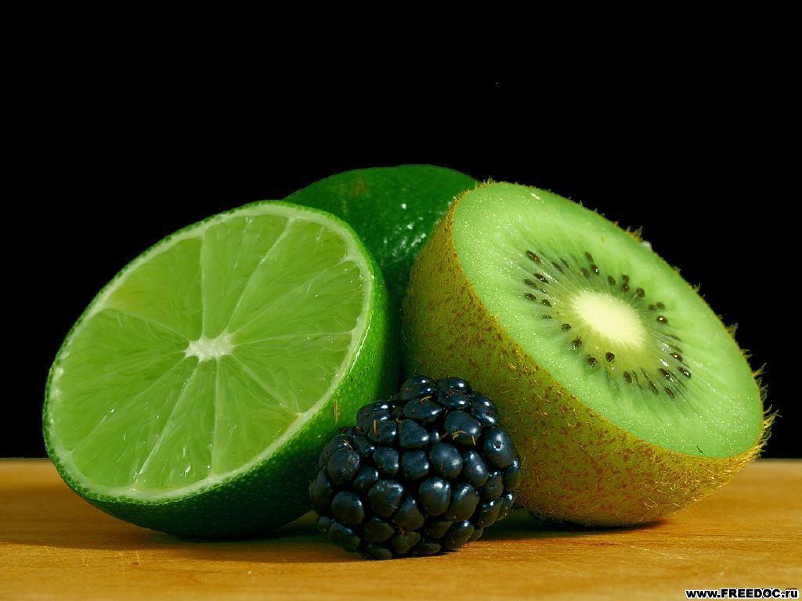 fruits, Kiwi, Limes Wallpaper