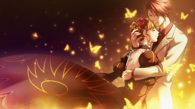 umineko, No, Naku, Koro, Ni, Beatrice, Ushiromiya, Battler, Love, Mood, Butterfly, Magical HD Wallpaper Desktop Background