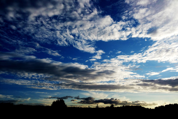 sunset, Sky, Silhouette, Clouds, Nature HD Wallpaper Desktop Background