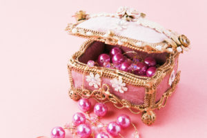 box, Pink, Chest, Beads, Yarn, Jewelry, Bokeh
