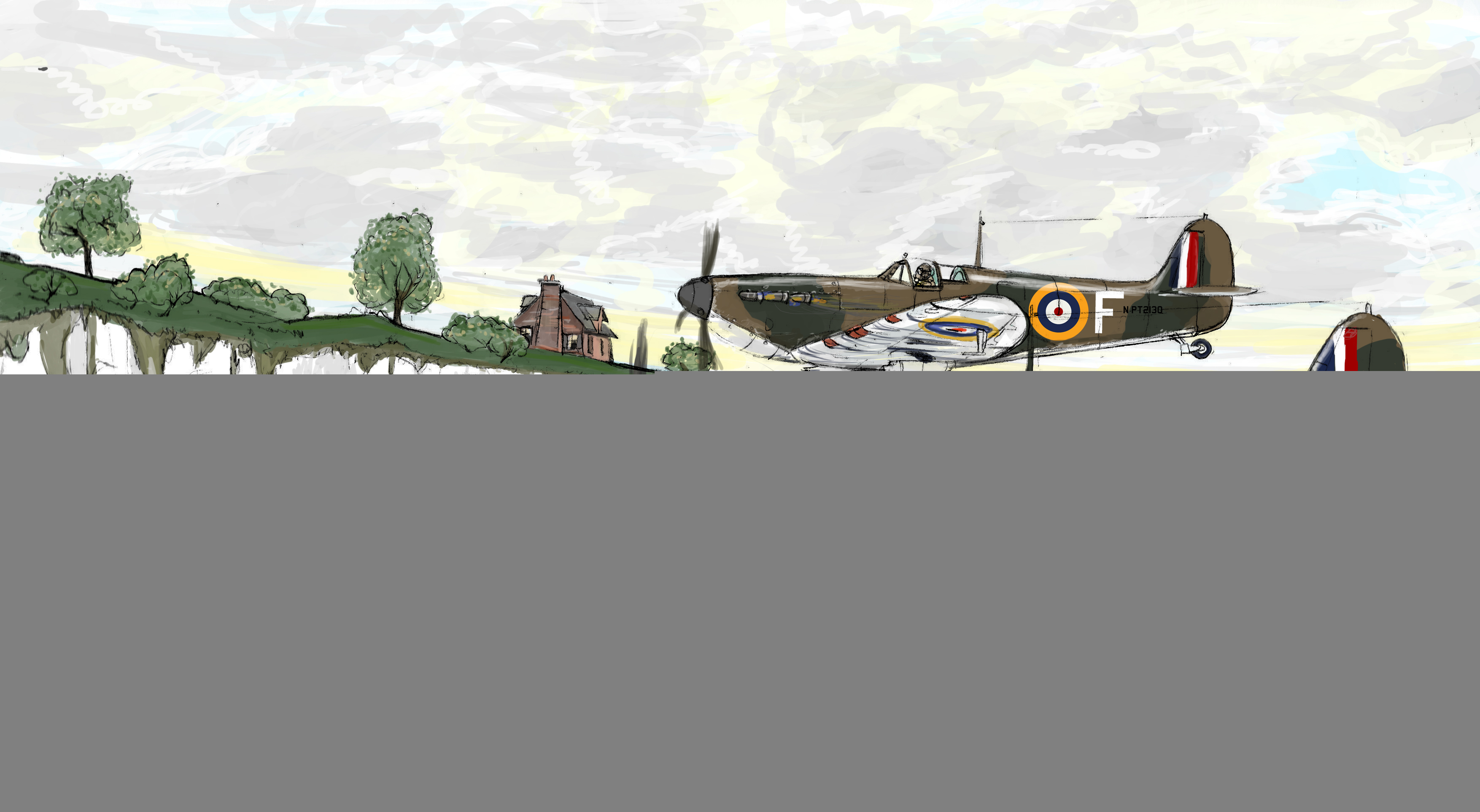 british, Airplanes, Aircraft, World, War, Ii, Drawing, Fighter, Military Wallpaper