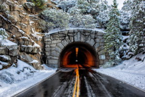 tunnel, Road, Landscape, Winter, Snow