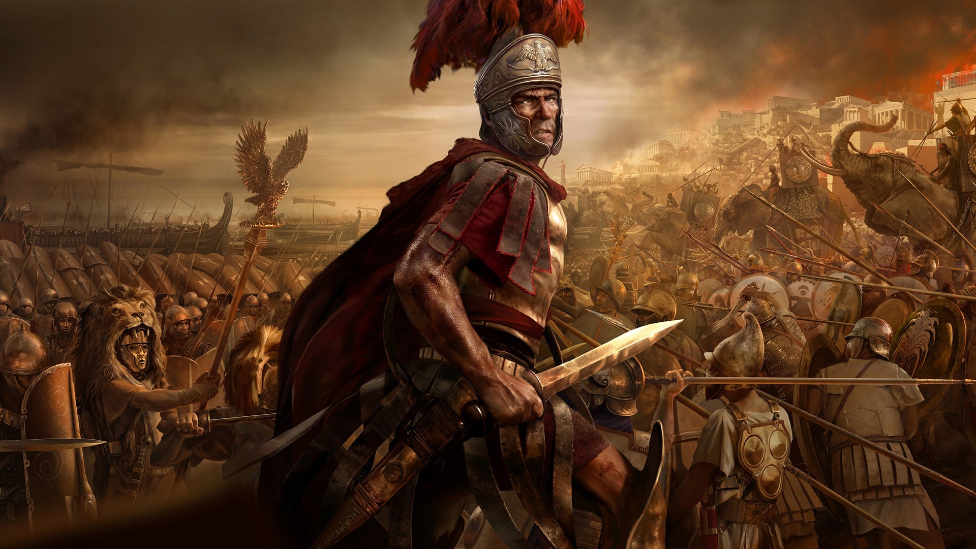 total, War, Rome, 2, Roman, Soldier, Sword, Warrior, Warriors, Fantasy, Battle Wallpaper