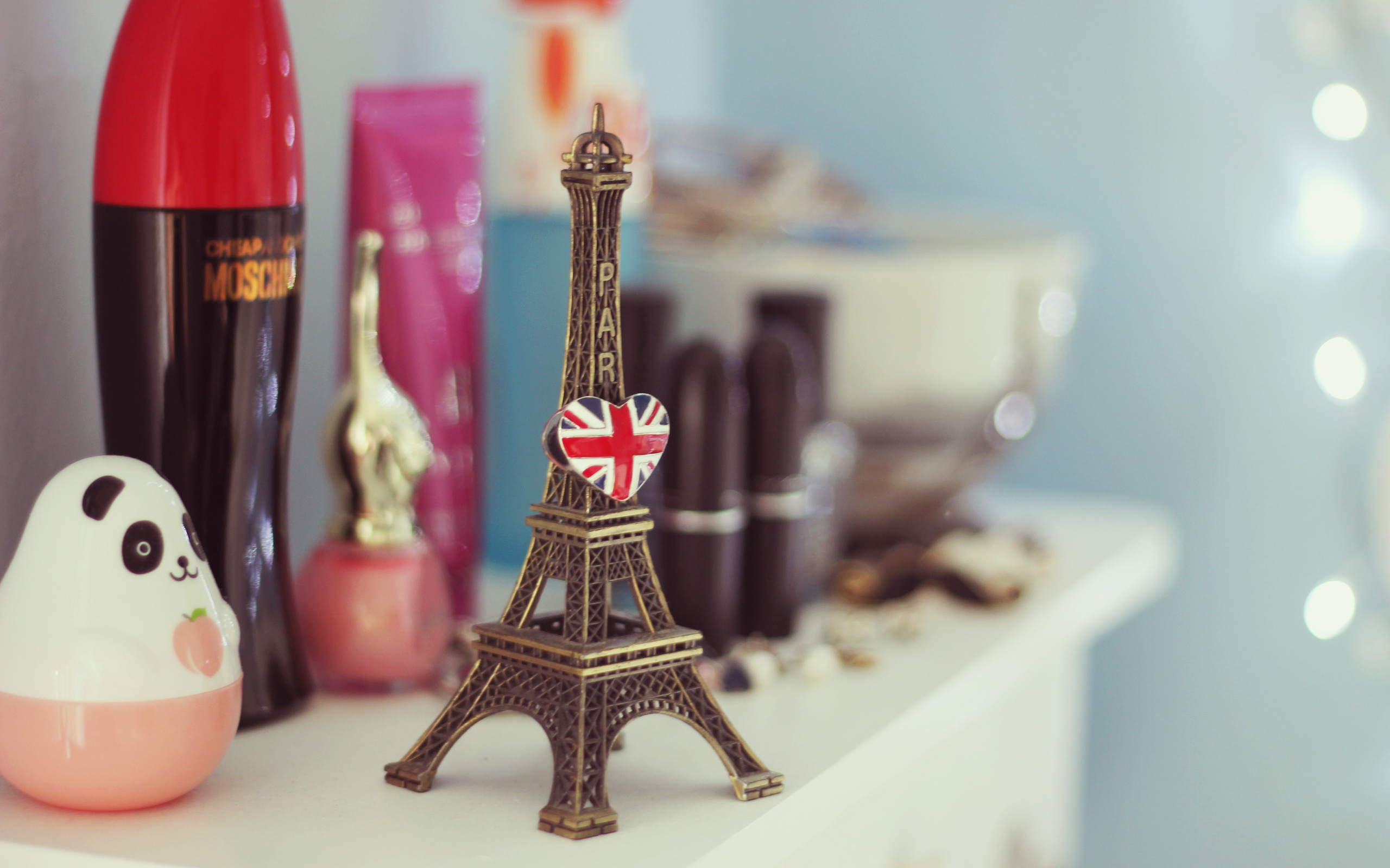 figurine, Mood, Eiffel, Tower, Bokeh, Paris Wallpaper