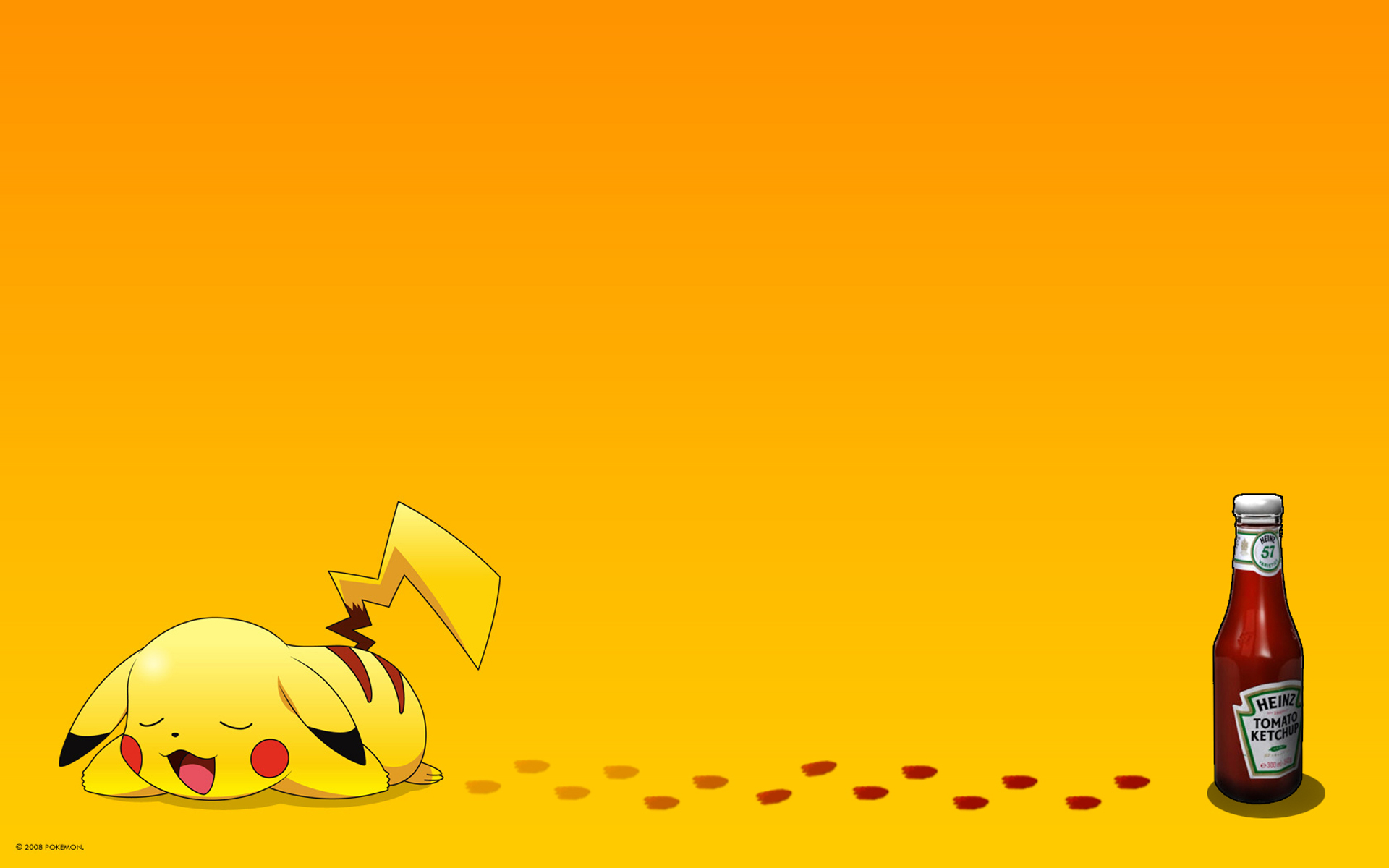 pokemon, Ketchup, Pikachu, Tomatoe Wallpaper