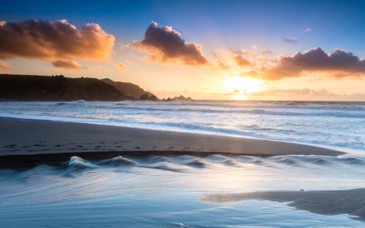 beach, Shore, Ocean, Sand, Morning HD Wallpaper Desktop Background