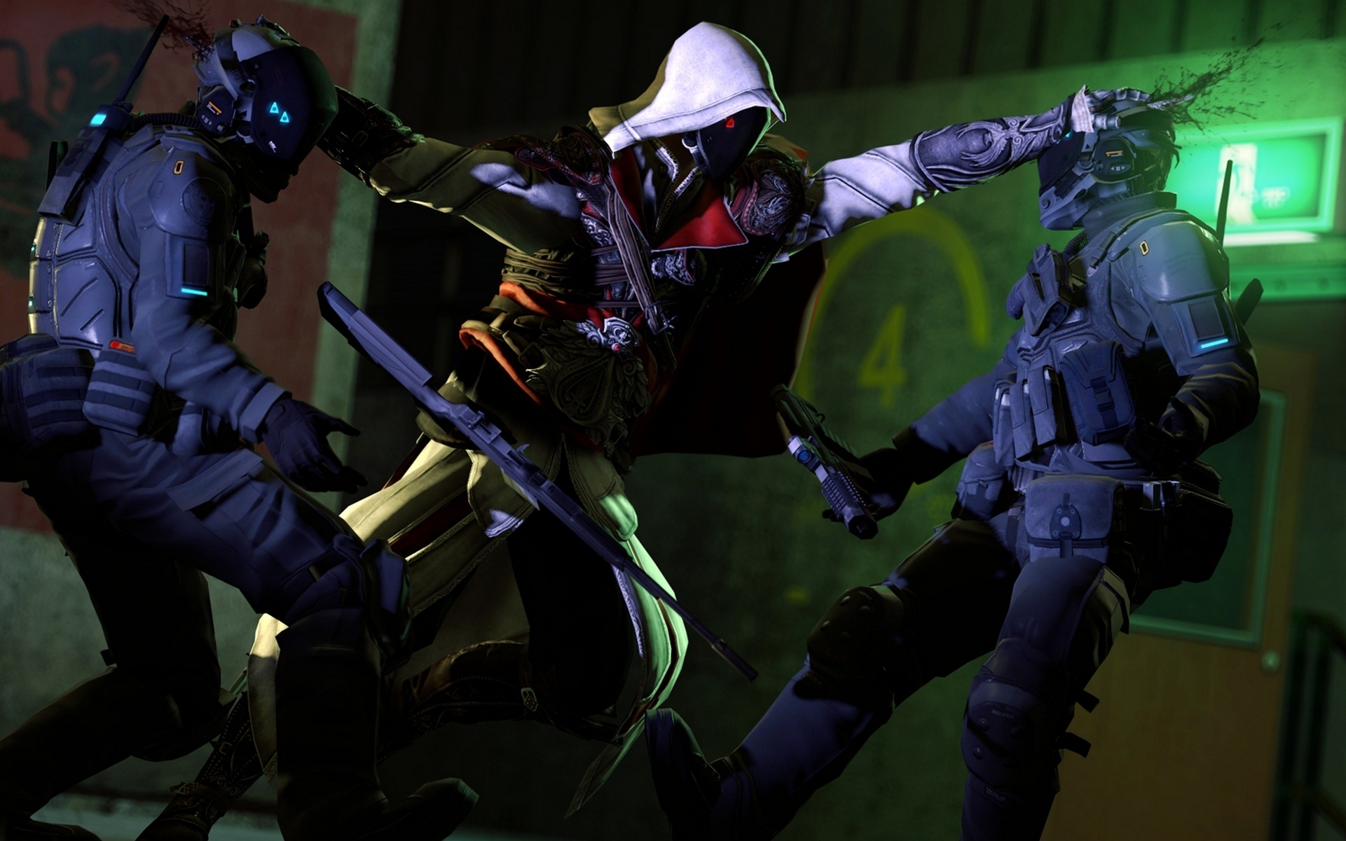 assassins, Creed, Warriors, Games, Warrior, Sci fi, Battle Wallpaper