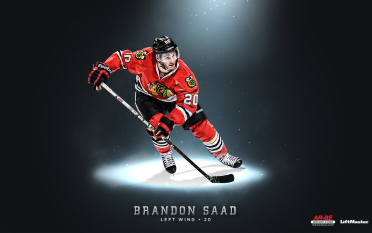 hockey, Brandon, Saad, Chicago, Blackhawks HD Wallpaper Desktop Background