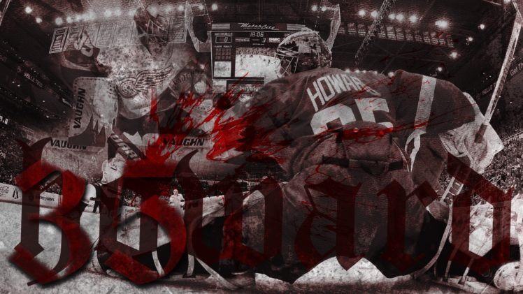 hockey, Detroit, Red, Wings, Goalie, Jimmy, Howard HD Wallpaper Desktop Background