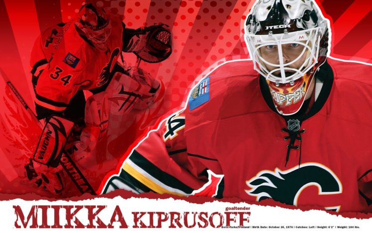 hockey, Nhl, Calgary, Flames, Miikka, Kiprusoff HD Wallpaper Desktop Background