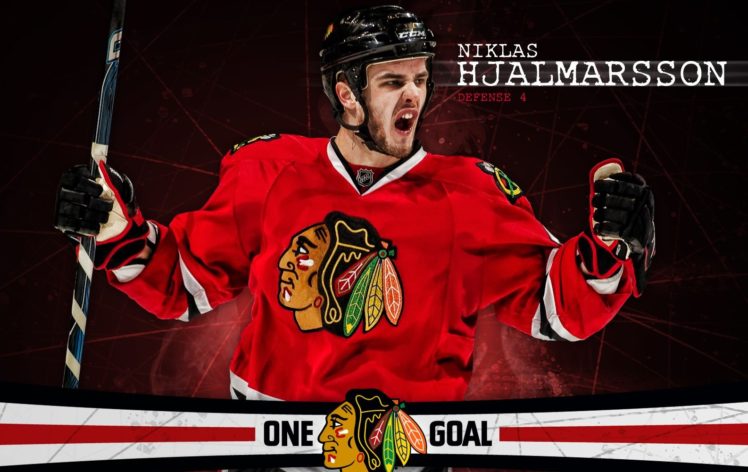 hockey, Niklas, Hjalmarsson, Chicago, Blackhawks HD Wallpaper Desktop Background
