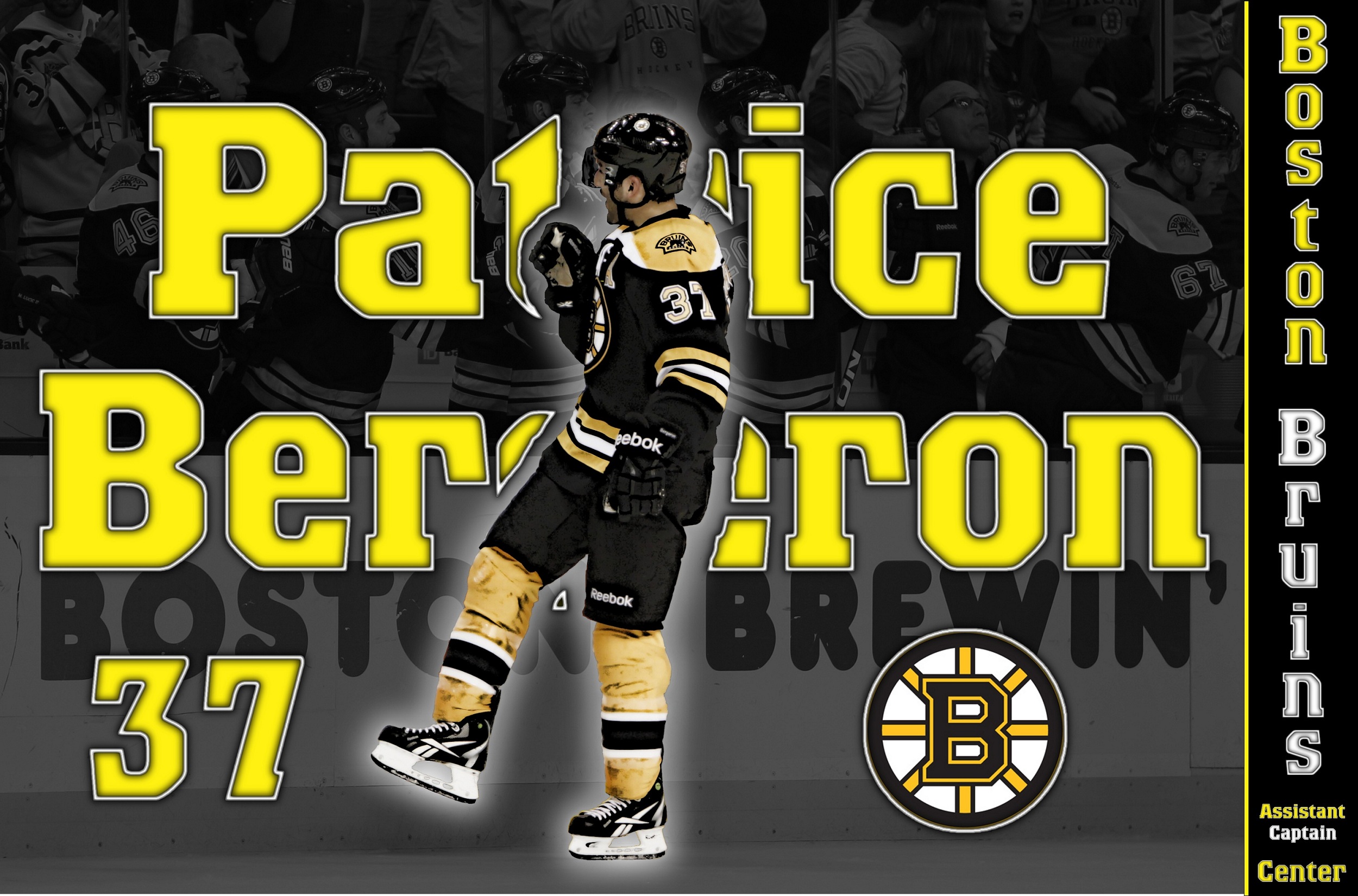 hockey, Patrice, Bergeron, Boston, Bruins Wallpaper