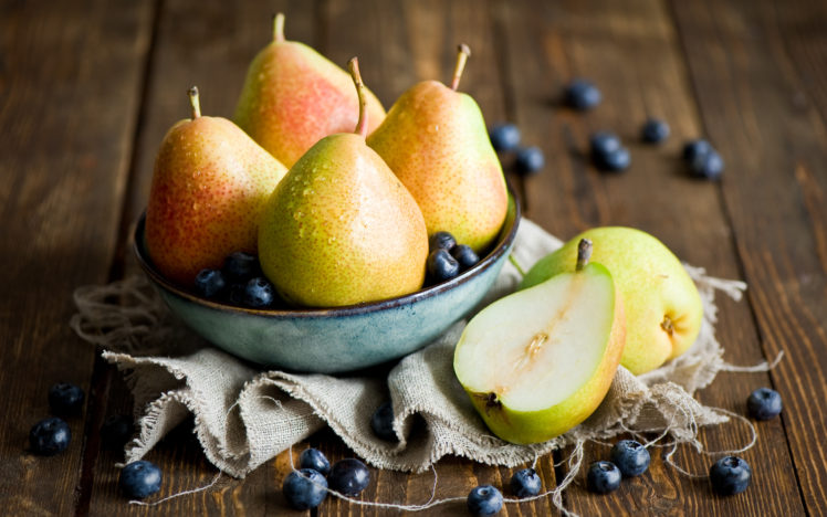 pears, Blueberries HD Wallpaper Desktop Background