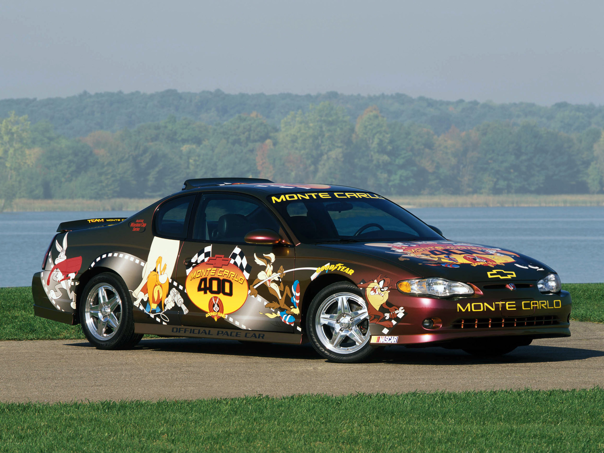 2001, Chevrolet, Monte, Carlo, Looney, Tunes, Pace, Nascar, Race, Racing Wallpaper