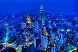 city, Kuala, Lumpur, Malaysia, Night, Summer