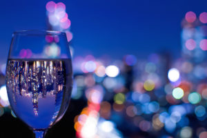 glass, Wine, Glass, Glass, Reflection, Night, City, Tokyo, Japan, Reflections, Bokeh, Close up