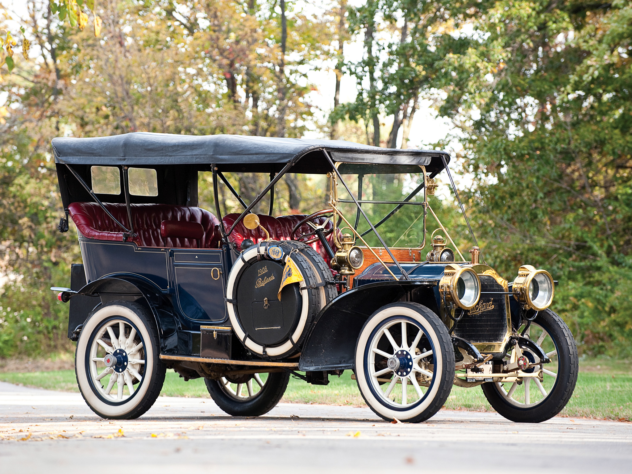 1908, Packard, Model 30, Touring, Luxury, Retro Wallpaper