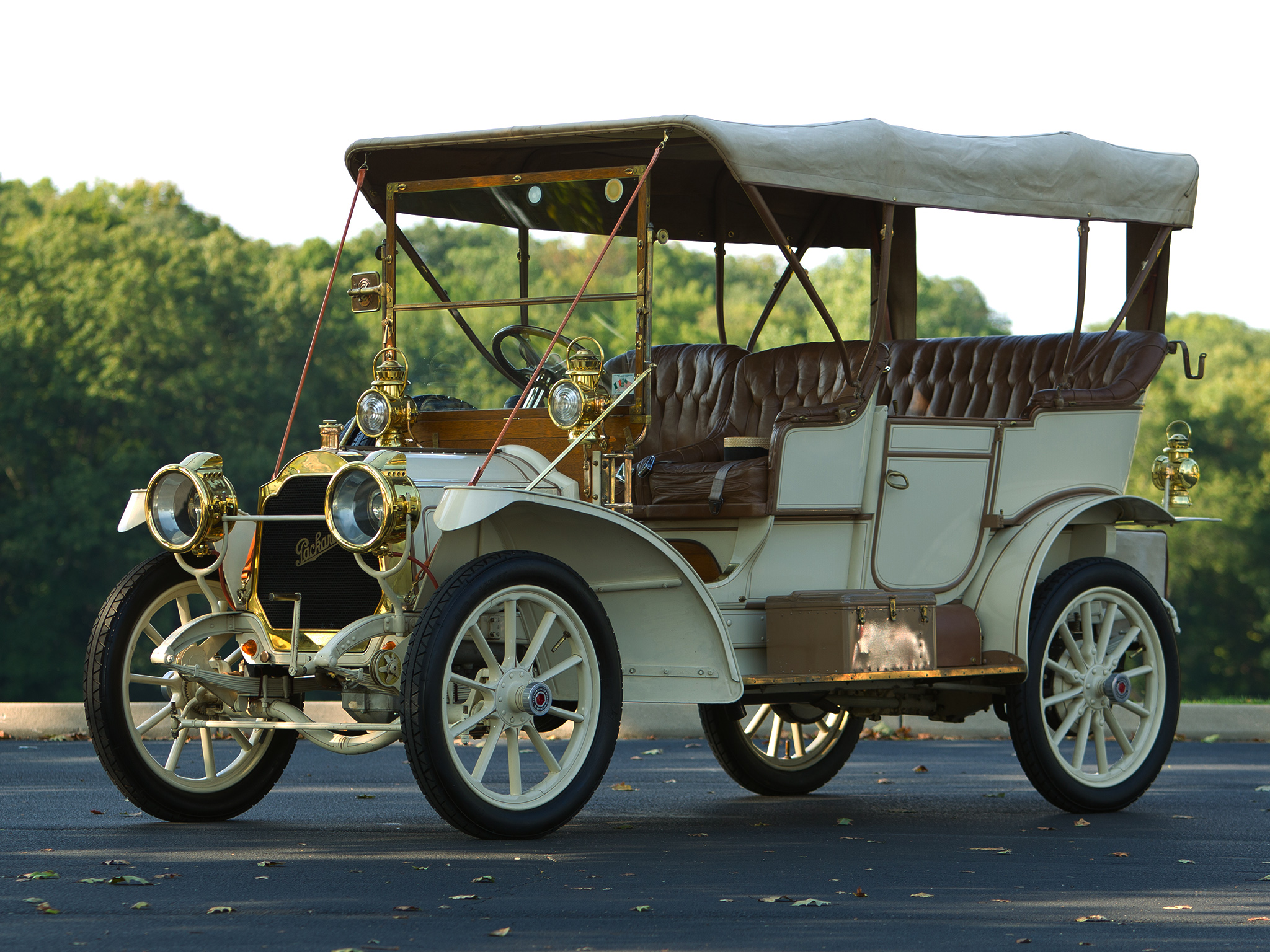 1909, Packard, Model 18, Touring, Luxury, Retro Wallpaper