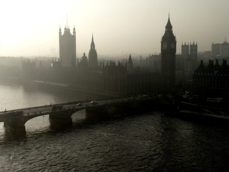 cityscapes, London, Big, Ben, Monochrome HD Wallpaper Desktop Background