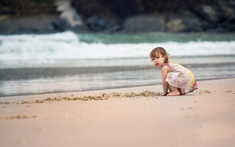 beach, Kids, Babies HD Wallpaper Desktop Background