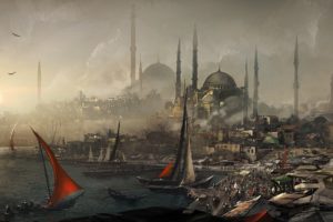 video, Games, Assassins, Creed, Cityscapes, Fantasy, Art, Turkey, Artwork, Istanbul, Constantinople