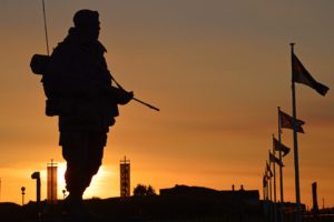 sun, Sunset, Silhouette, Commandos, Soldiers, Weapons, Equipment, Royal, Marines, Uk, Military