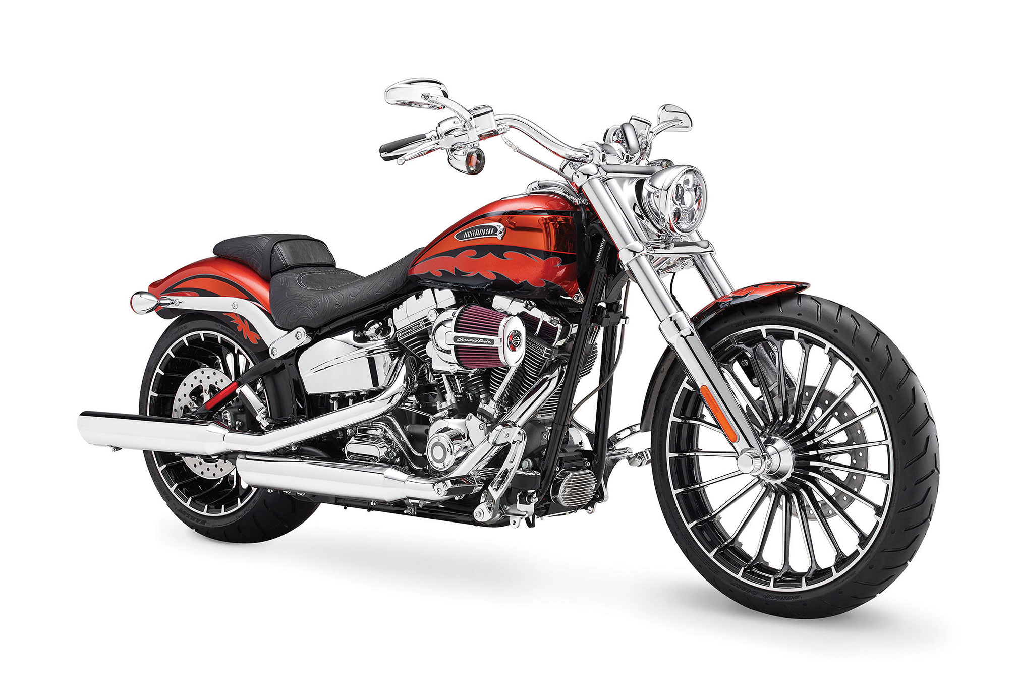 2014, Harley, Davidson, Fxsbse, Cvo, Breakout Wallpaper