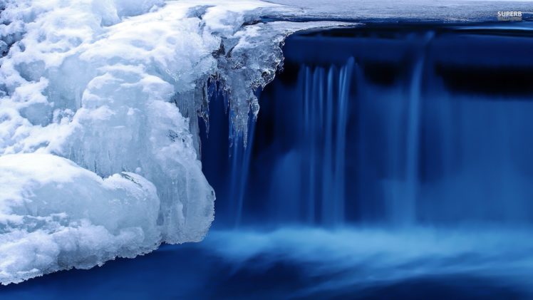 ice, Waterfall, Timelapse, Winter HD Wallpaper Desktop Background