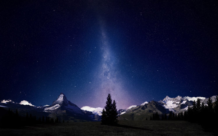 alpine, Night, Sky HD Wallpaper Desktop Background