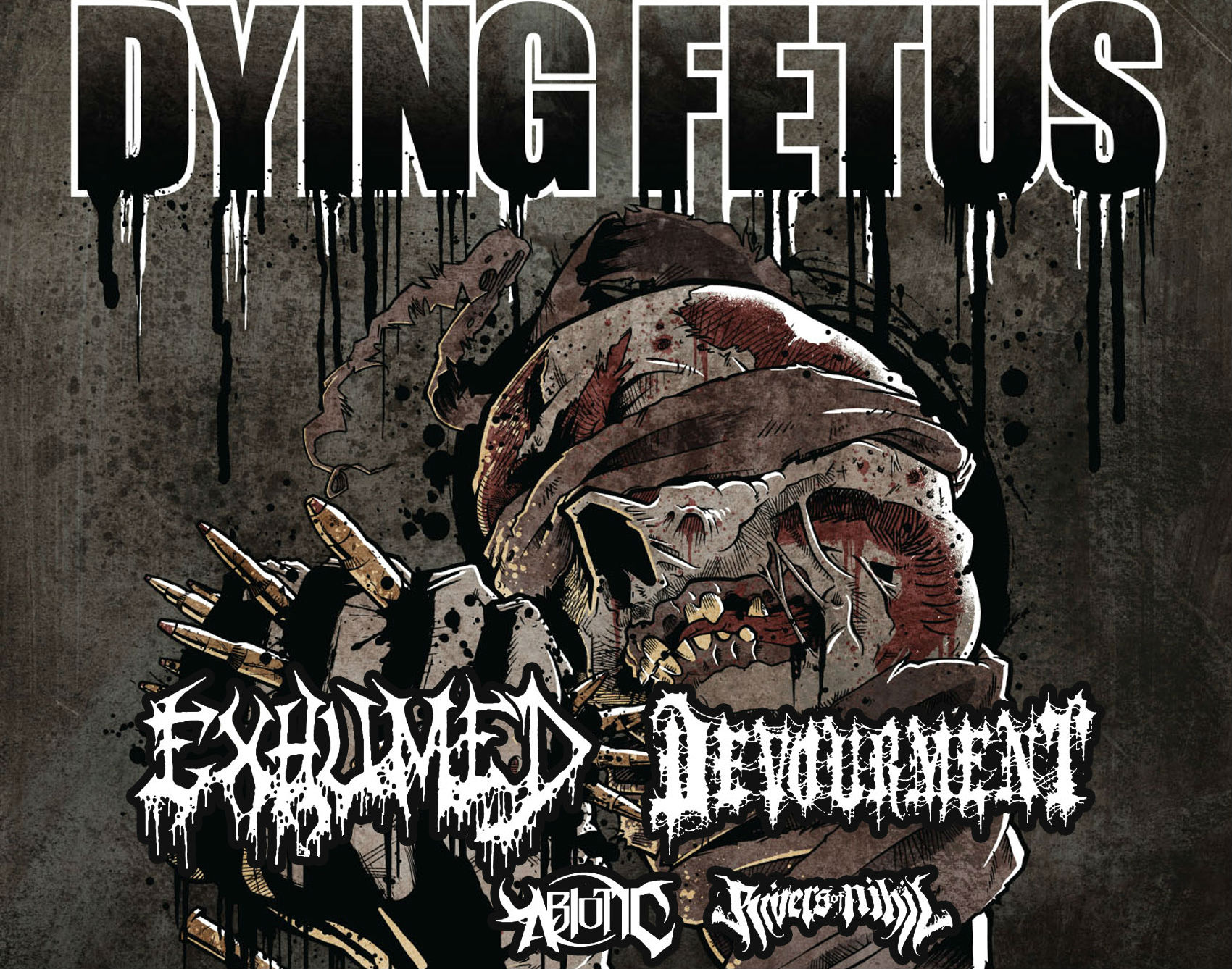dying, Fetus, Death, Metal, Heavy, Concert, Poster, Ht Wallpaper