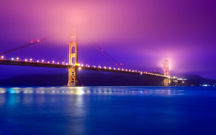 golden, Gate, Bridge, Fog, San, Francisco, Bay, Pacific, Ocean, Usa HD Wallpaper Desktop Background