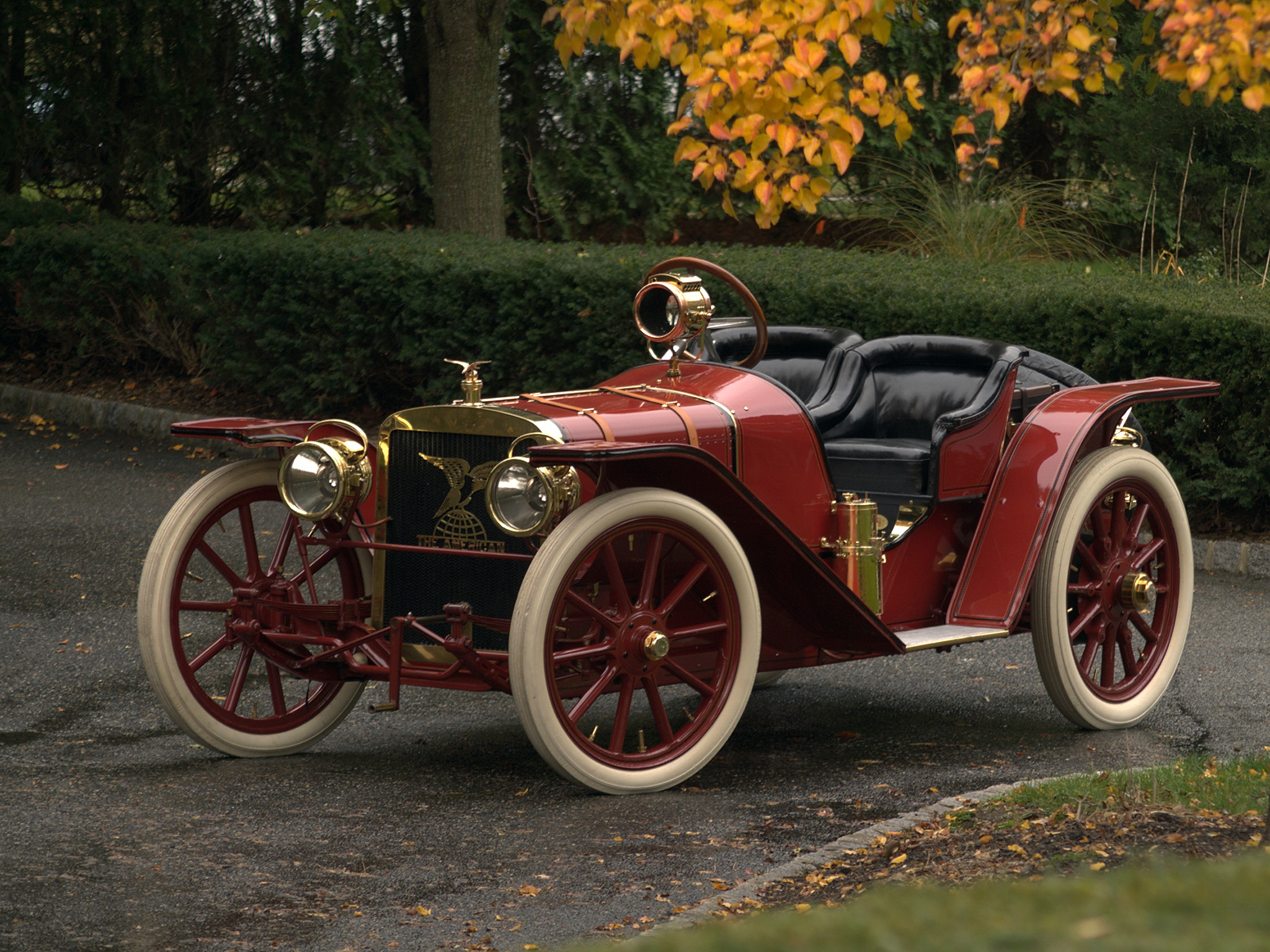 1907, American, Model 40, Roadster, Retro Wallpaper