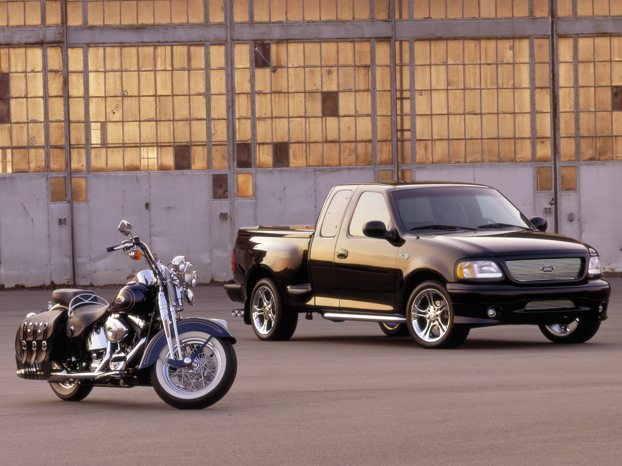 2000, Ford, F 150, Harley, Davidson, Pickup Wallpaper