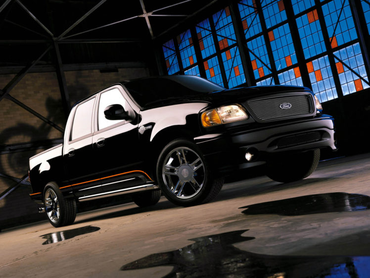 2001, Ford, F 150, Harley, Davidson, Supercrew, Pickup HD Wallpaper Desktop Background