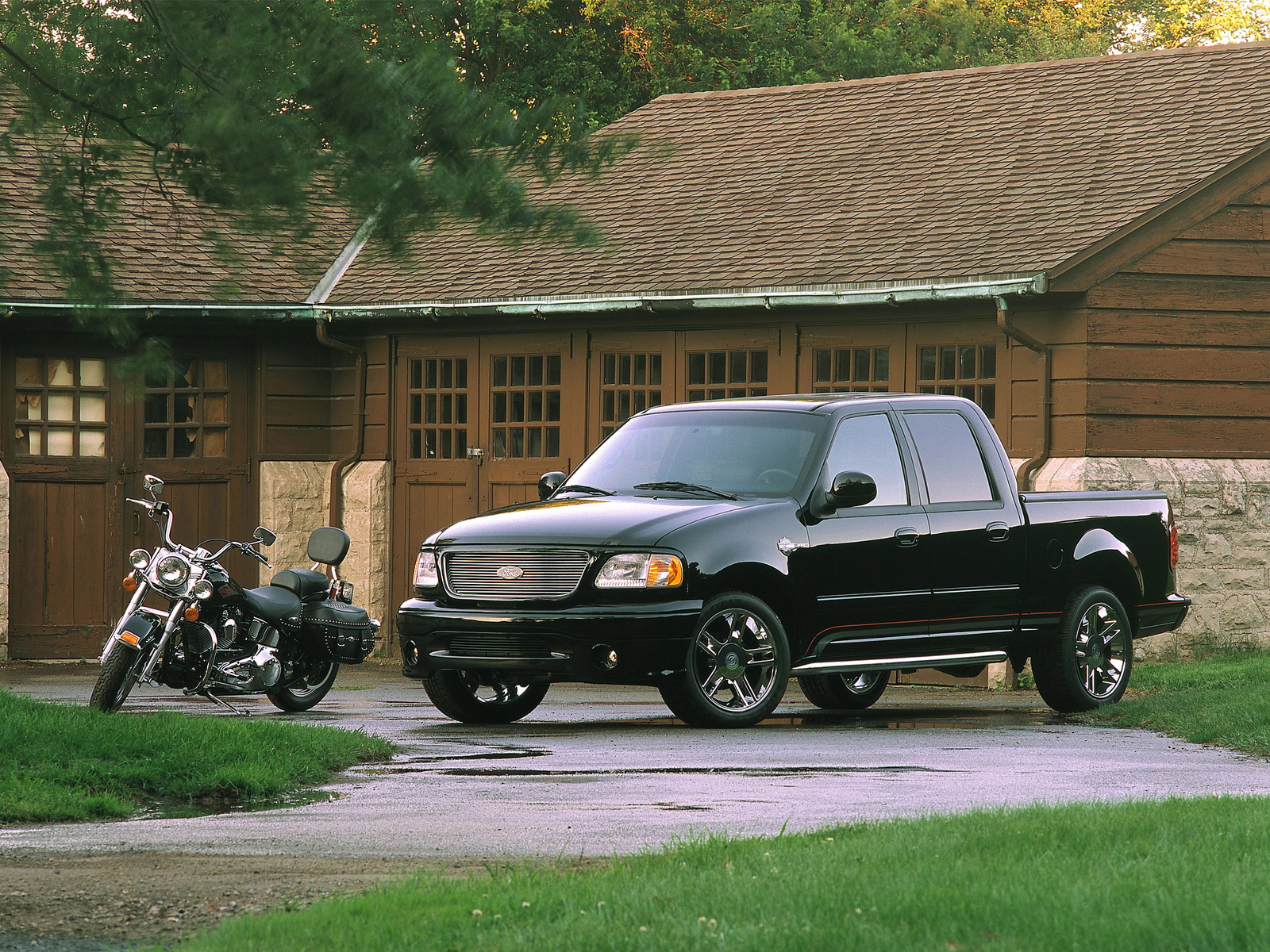 2001, Ford, F 150, Harley, Davidson, Supercrew, Pickup Wallpaper