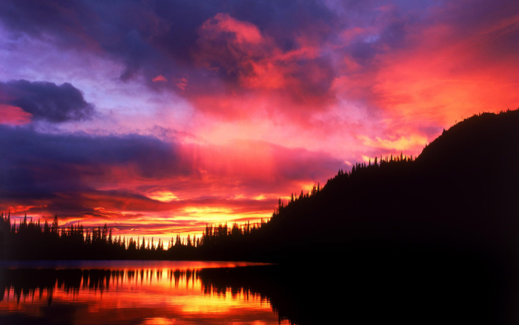 sunset, Clouds, Landscapes, Nature HD Wallpaper Desktop Background