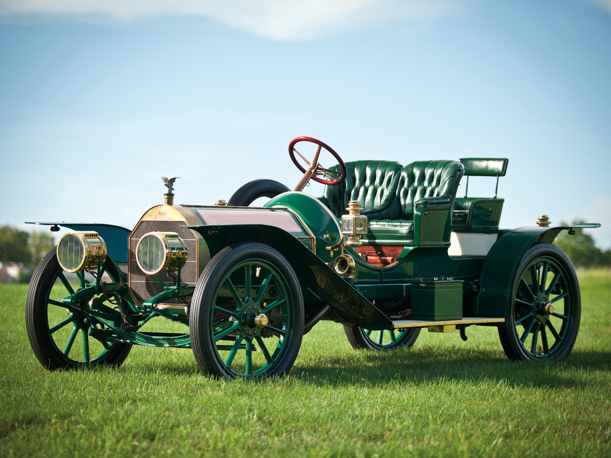 1909, Pierce, Arrow, Model uu, 36 hp, Runabout, Retro Wallpaper