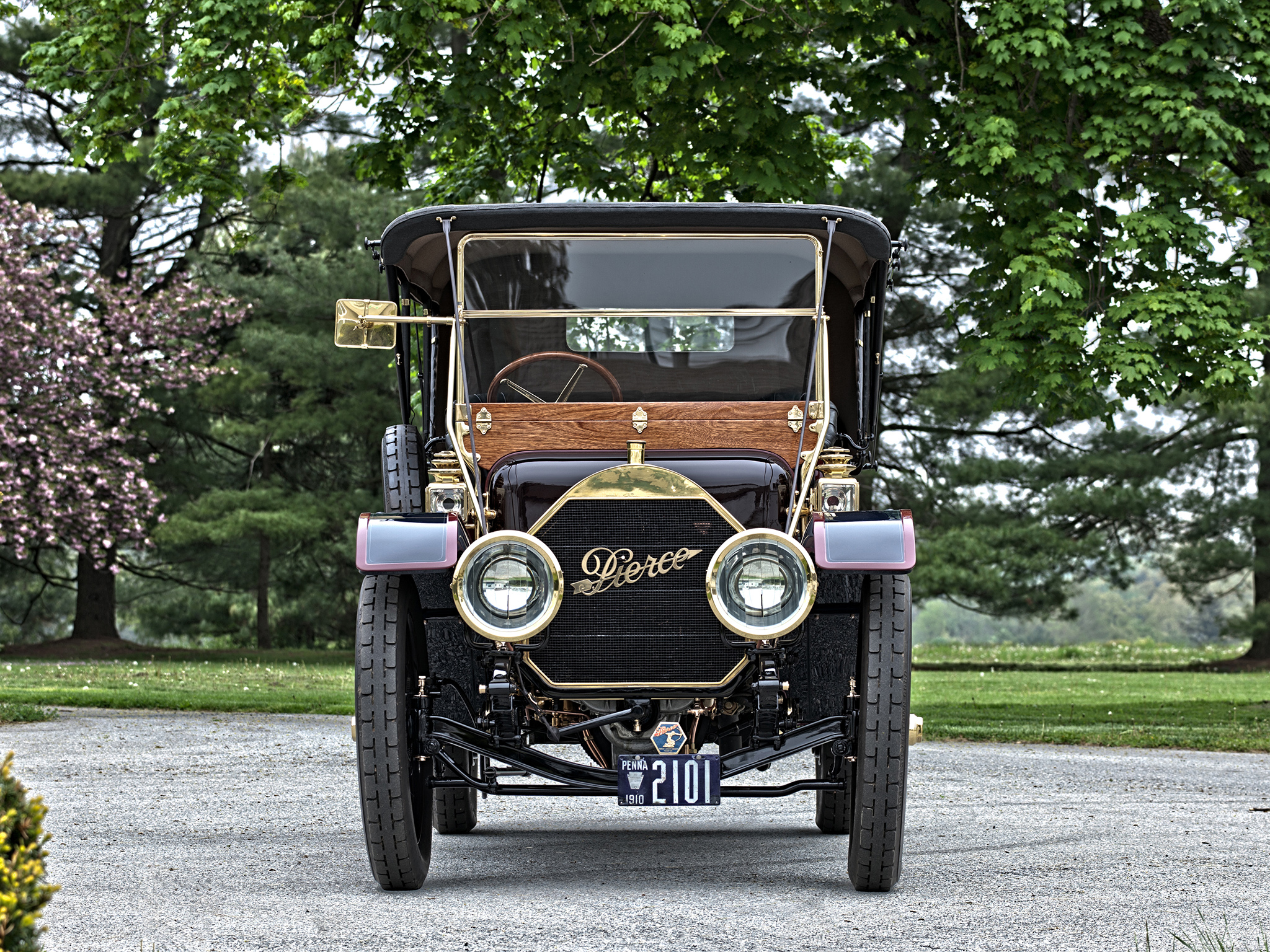 1910, Pierce, Arrow, Model 48, Touring, Retro Wallpaper