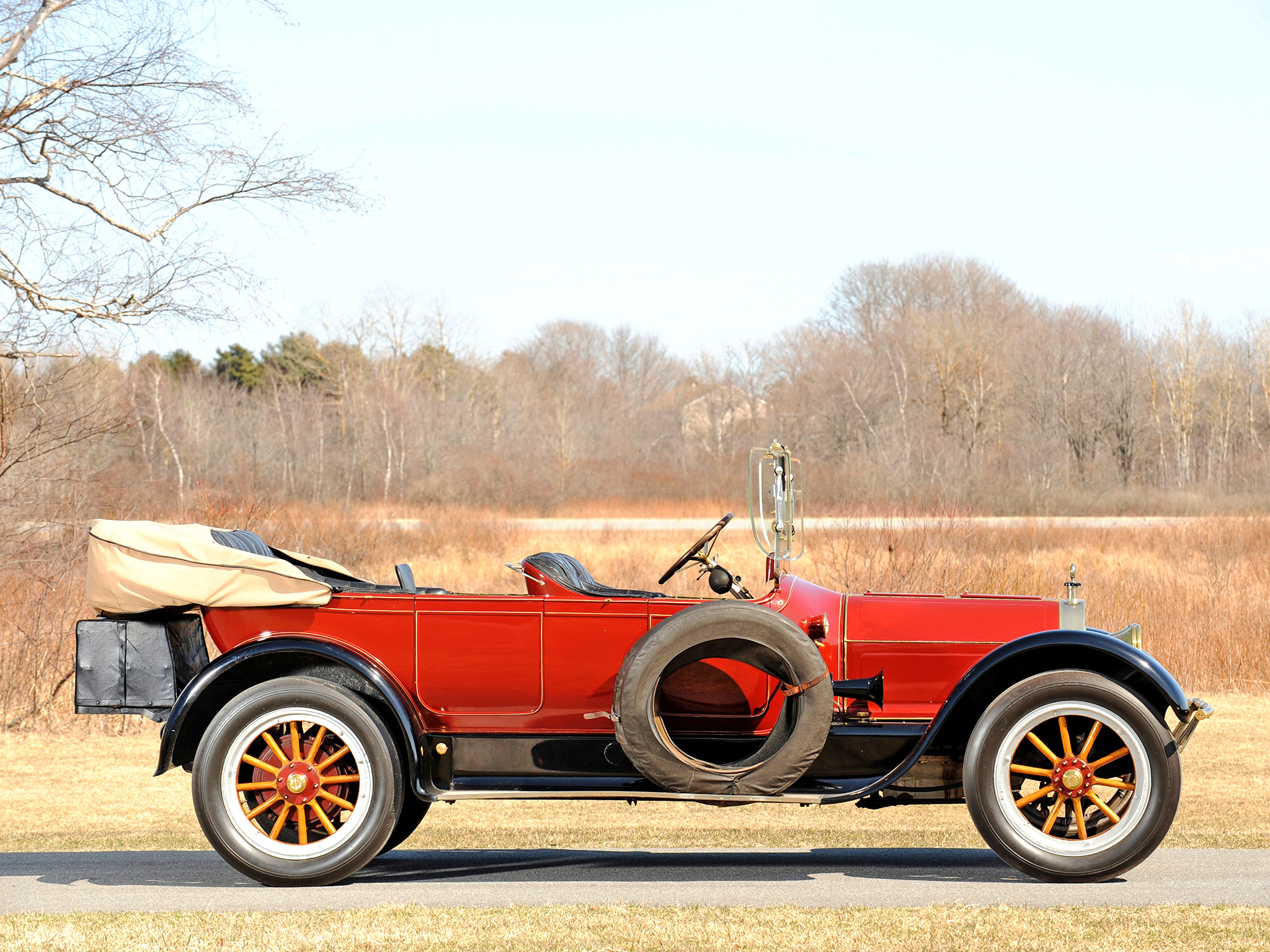 1917, Pierce, Arrow, Model 38, 7 passenger, Touring, Retro Wallpaper