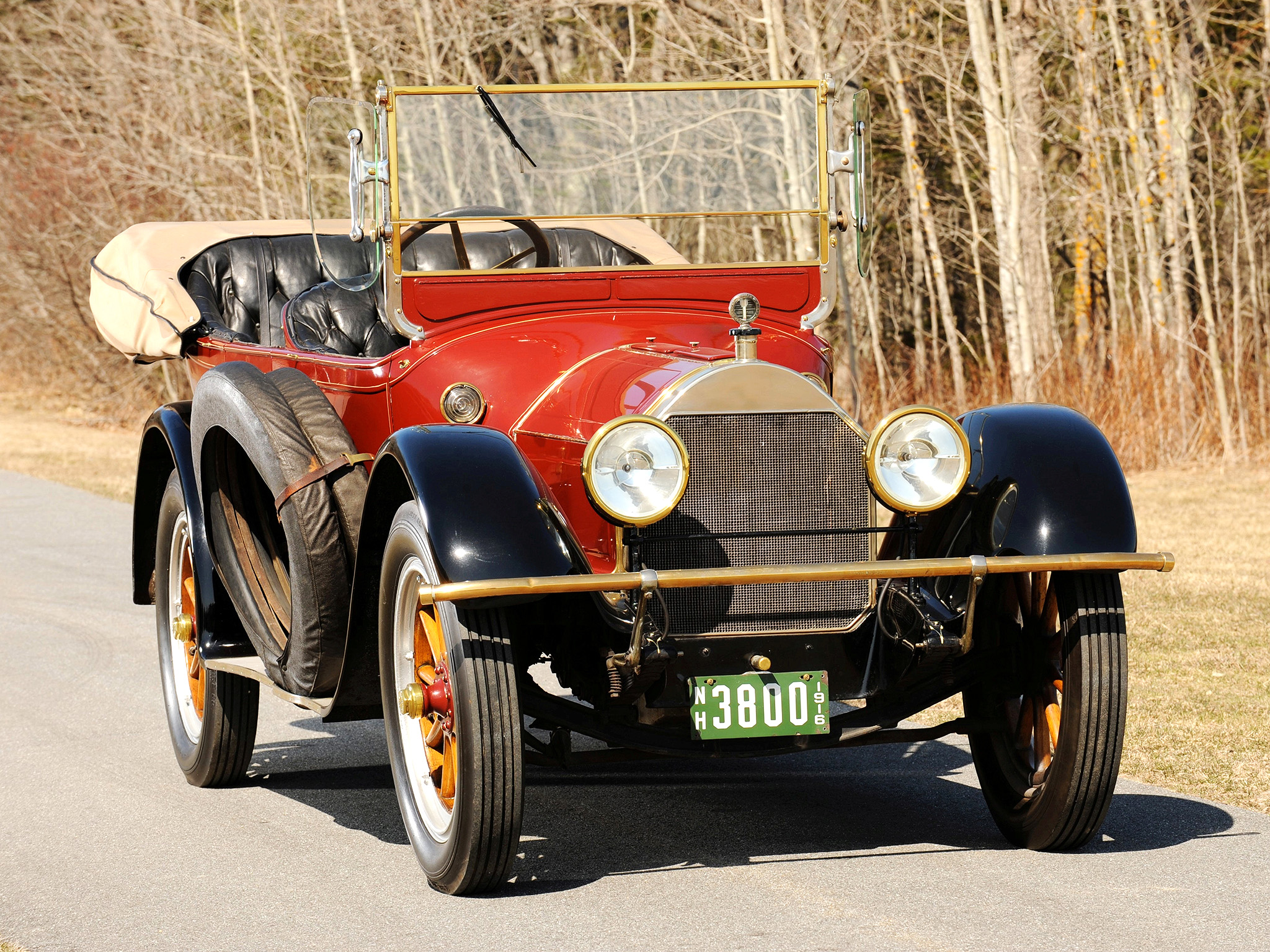 1917, Pierce, Arrow, Model 38, 7 passenger, Touring, Retro Wallpaper