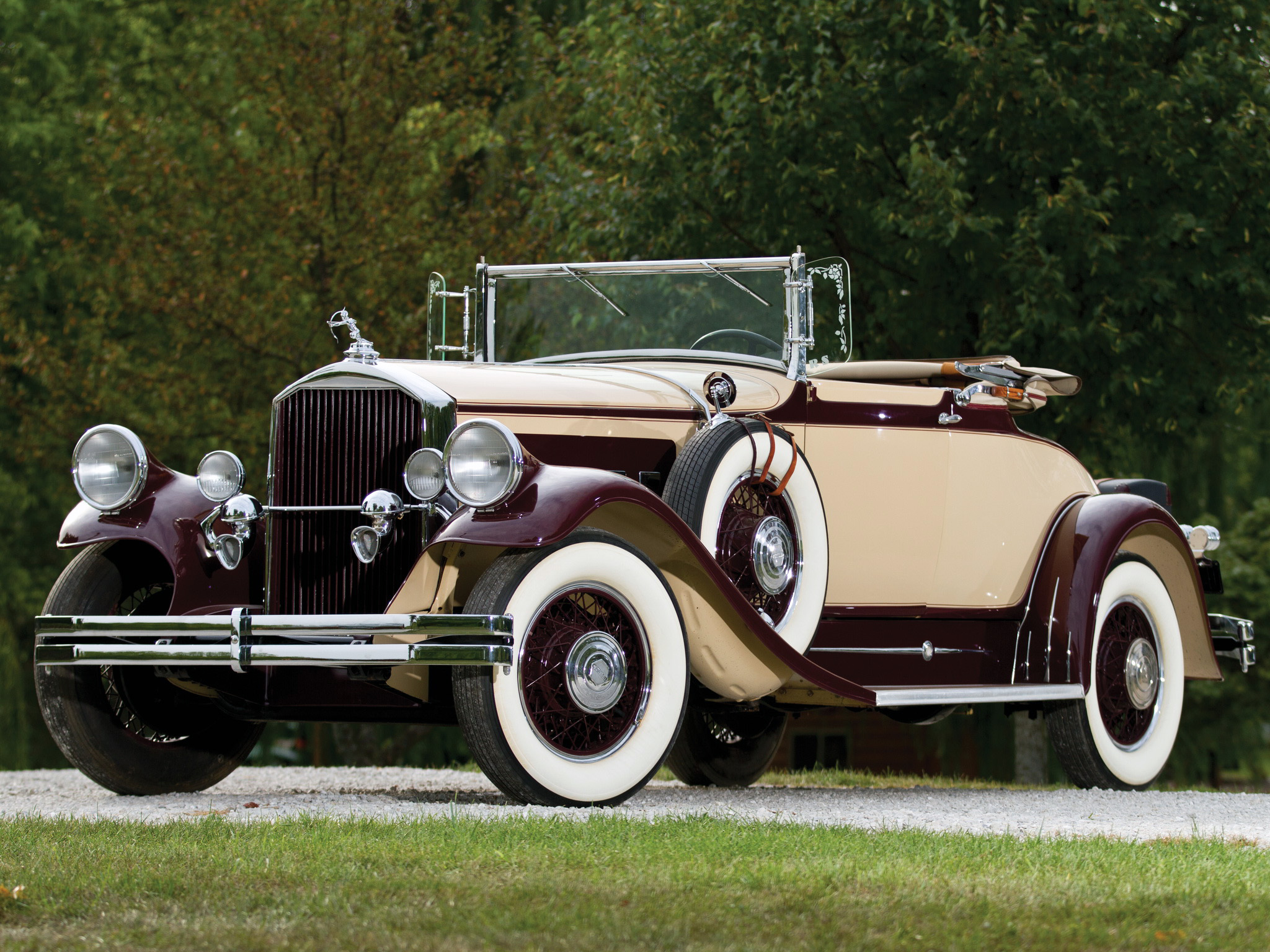 1931, Pierce, Arrow, Model 43, Roadster, Retro Wallpaper