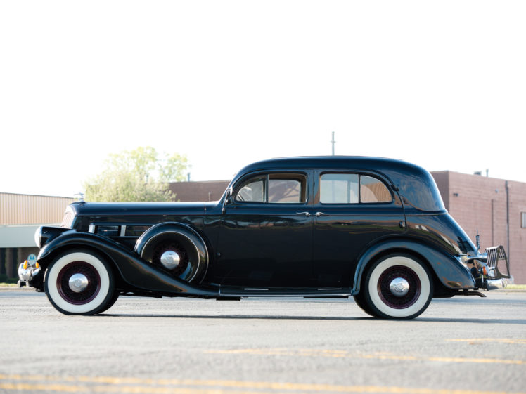 1934, Pierce, Arrow, Model 836a, 4 door, Sedan, Retro HD Wallpaper Desktop Background